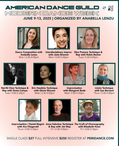2025 ADG Modern Dance Intensive Poster