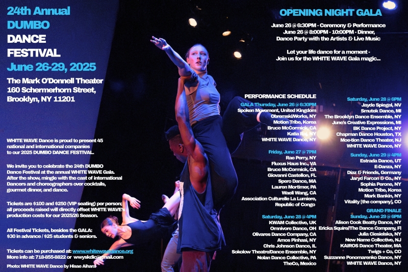 2025 DUMBO Dance Festival Schedule 2025 DUMBO Dance Festival Schedule
